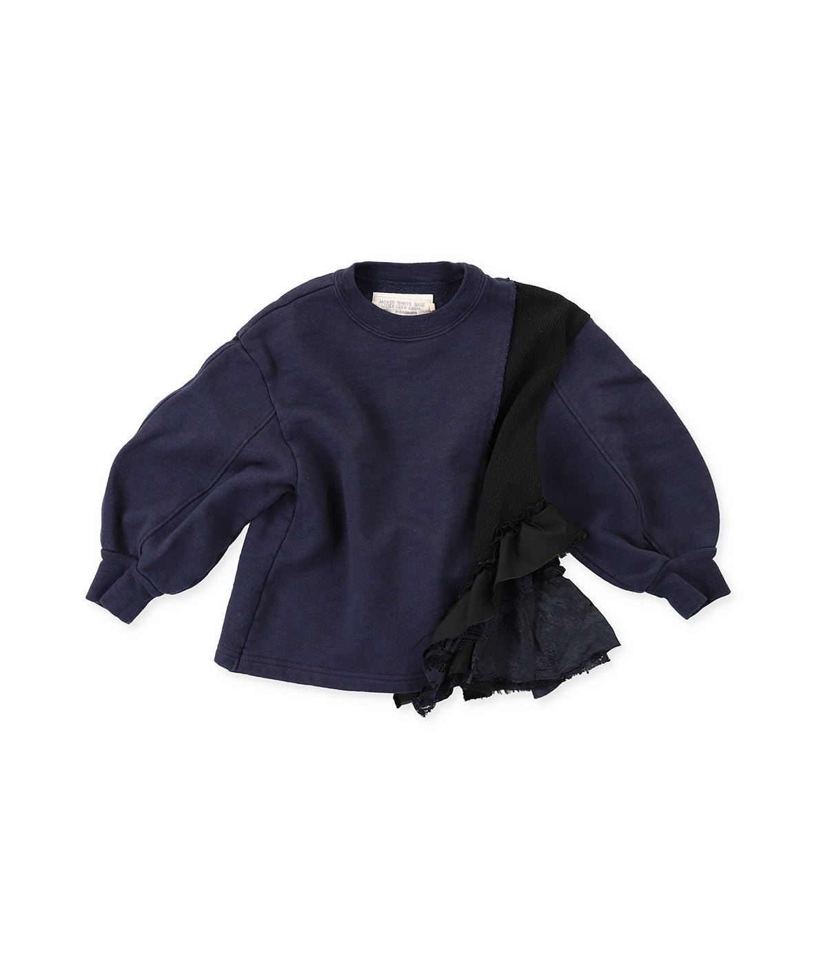 Assymetry Frilled Sweatshirt
