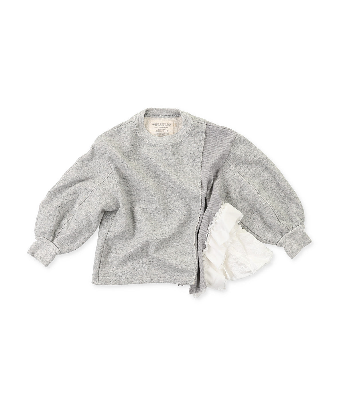 Assymetry Frilled Sweatshirt