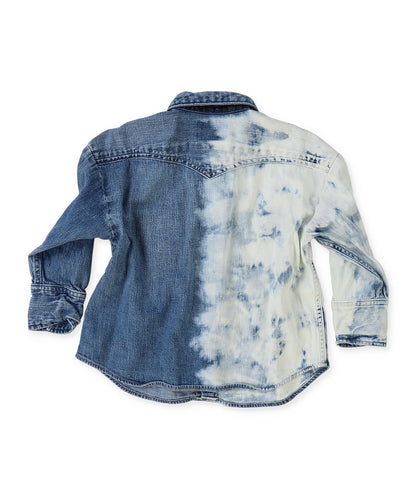 Tulle Collar Denim Shirt JK