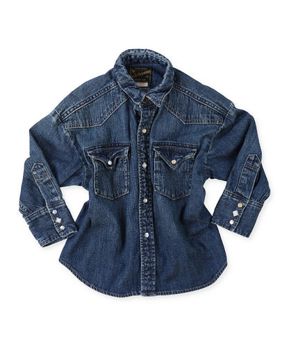 Tulle Collar Denim Shirt JK