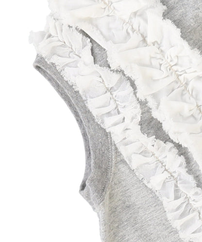 Vintage Frilly Sleeveless Tee