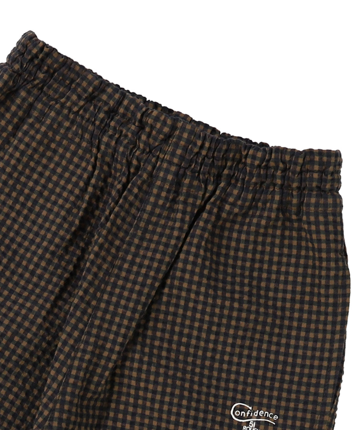 Waffle Gingham Plaid Pants