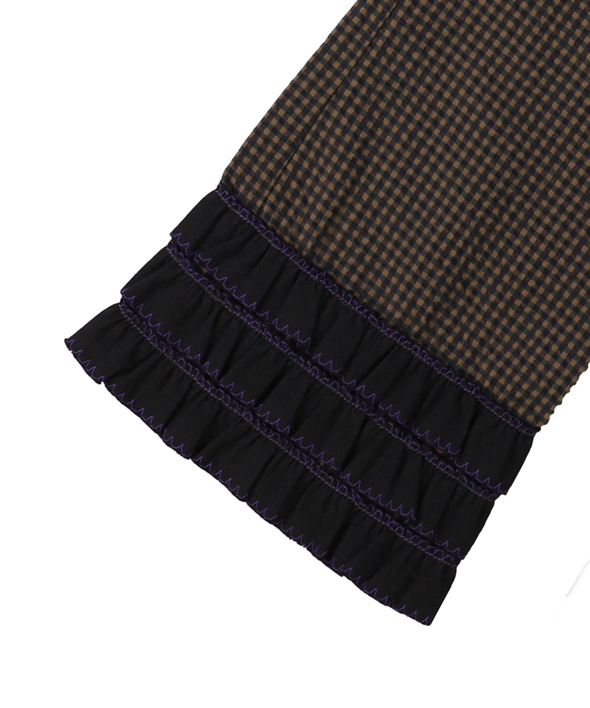 Waffle Gingham Plaid Pants