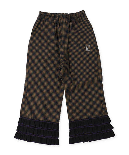 Waffle Gingham Plaid Pants