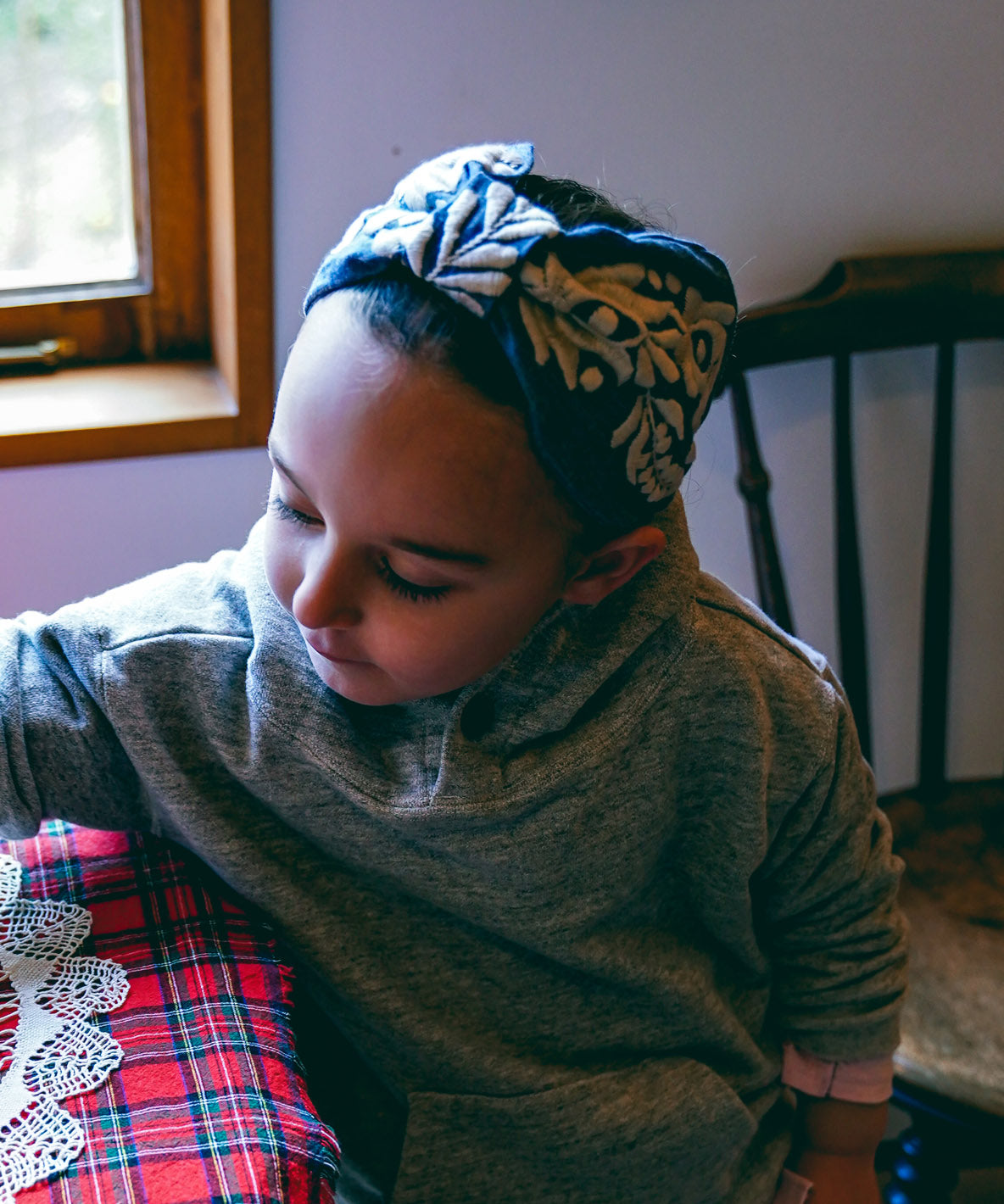 Dungaree Embroidery Hair Band