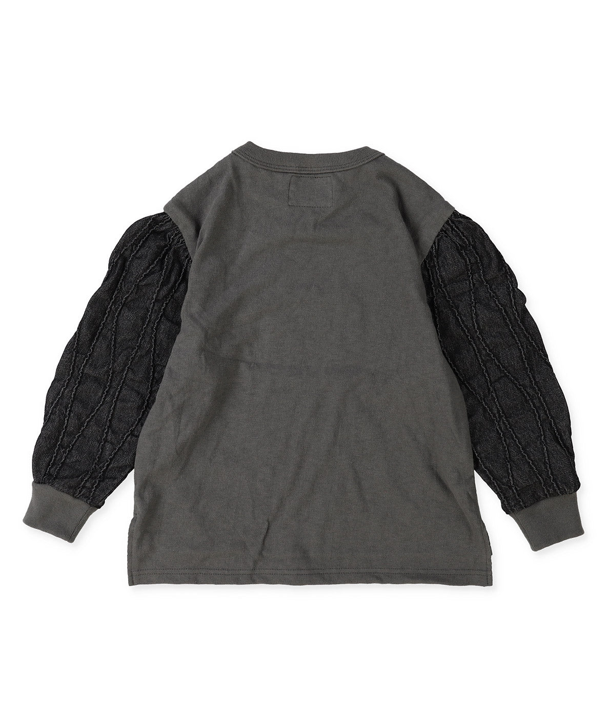 Tuck Denim-sleeve Tee