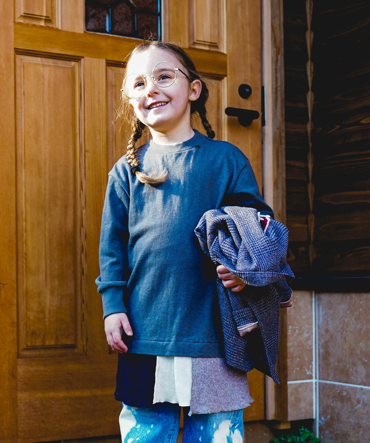 Knit-docking L/S Mini Dress