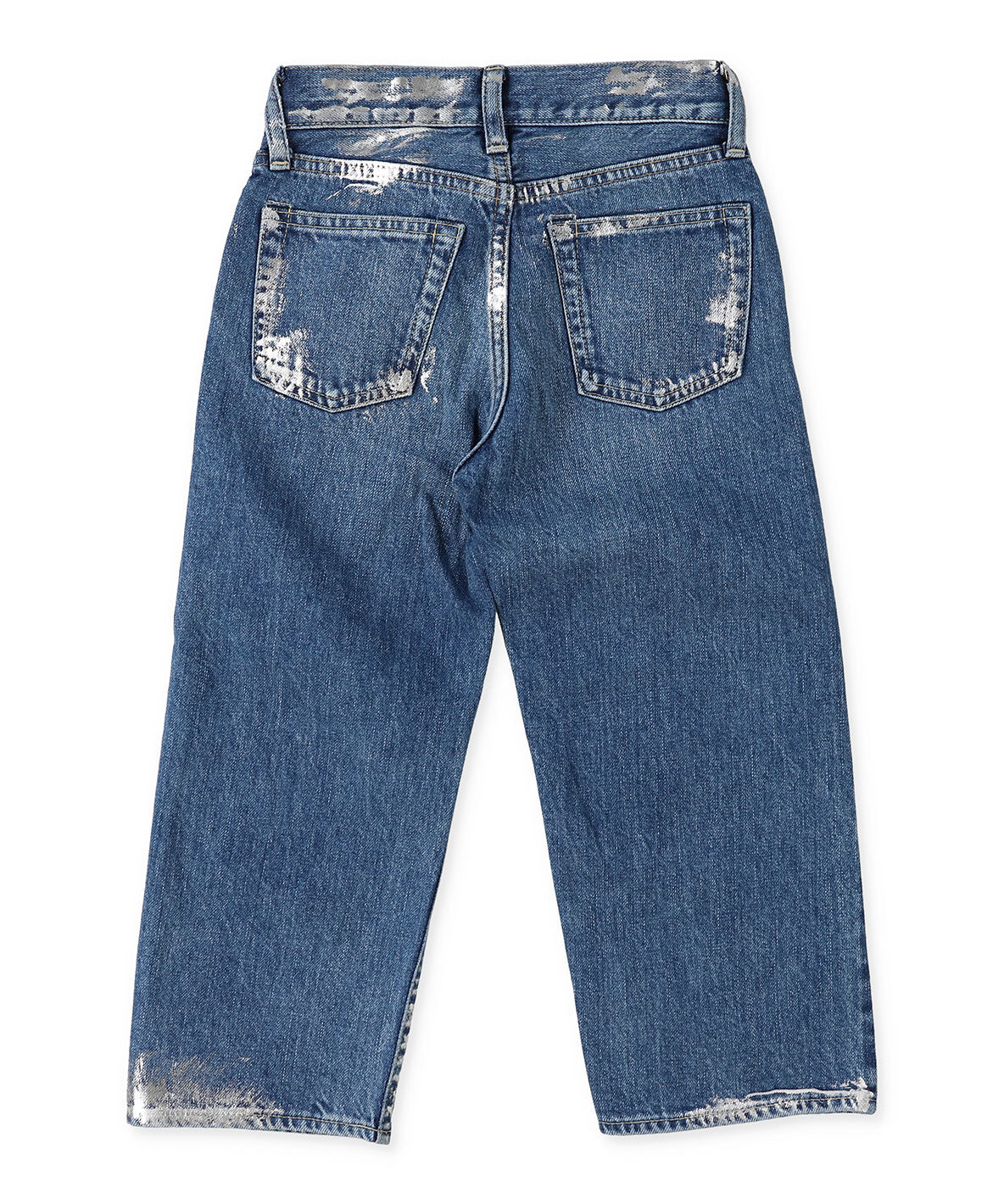 Shiny Denim Loose 5 Pocket Pants