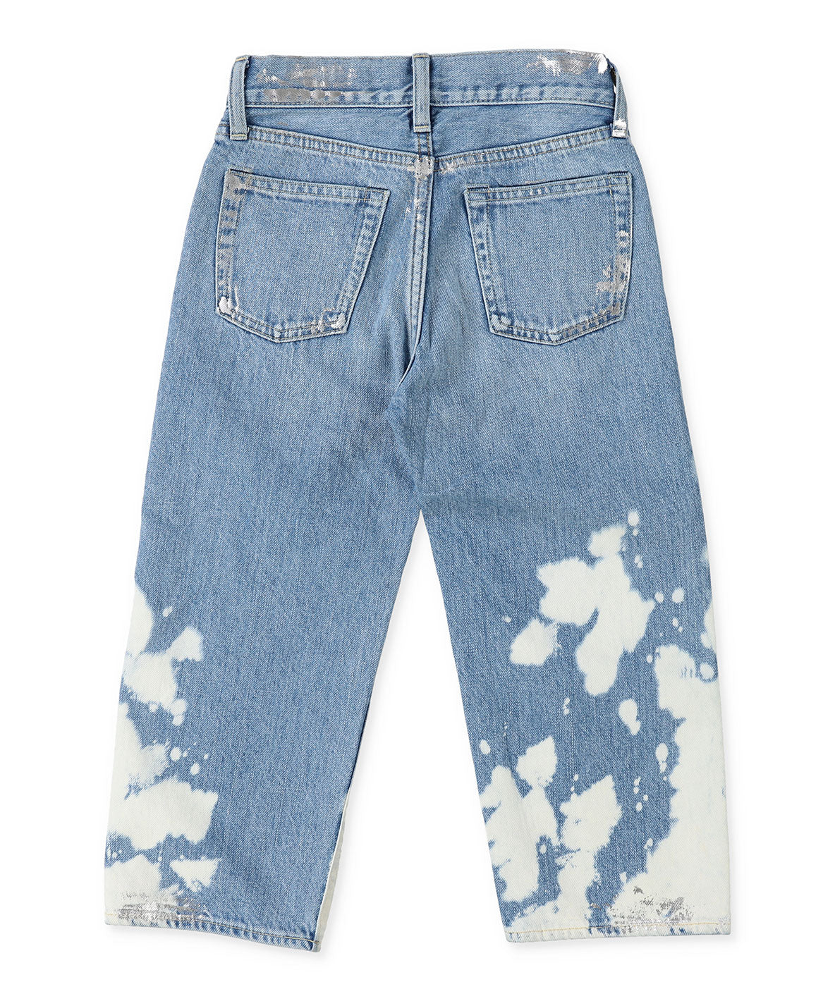 Shiny Denim Loose 5 Pocket Pants