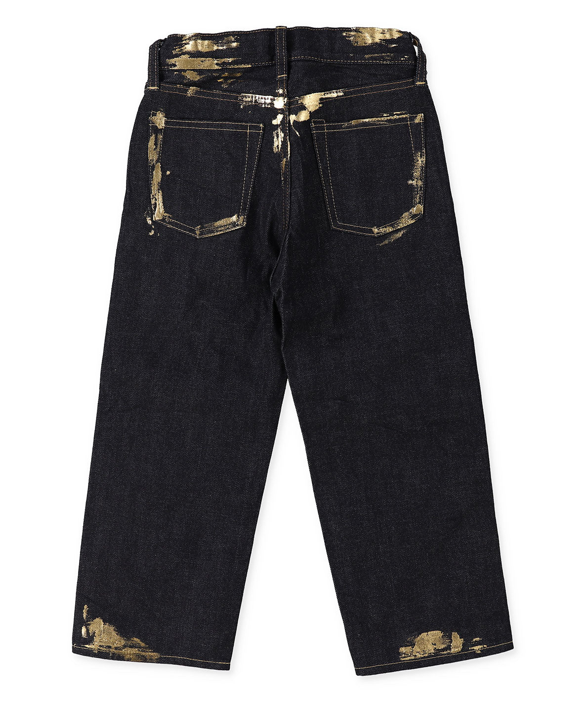 Shiny Denim Loose 5 Pocket Pants