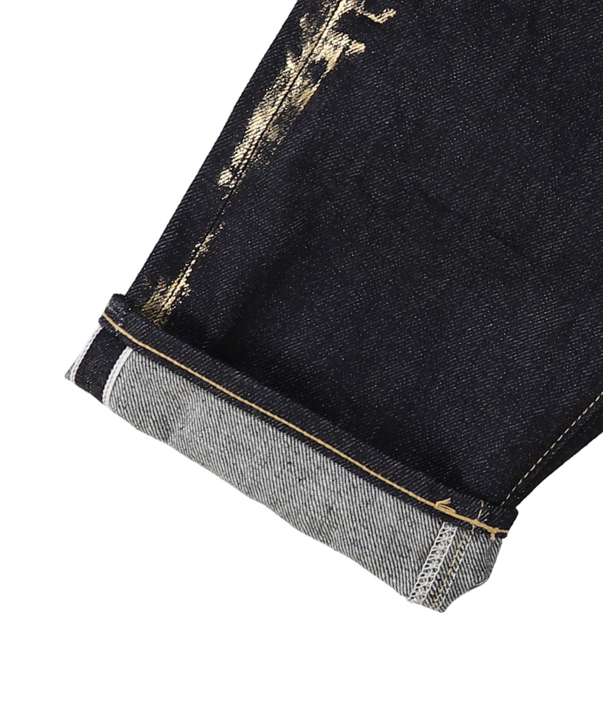 Shiny Denim Loose 5 Pocket Pants