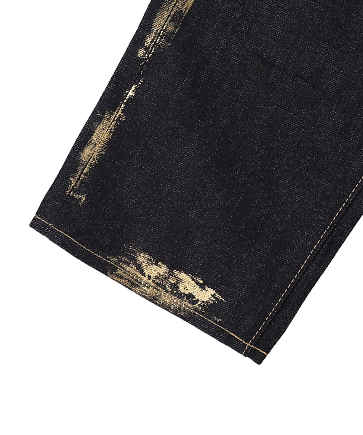 Shiny Denim Loose 5 Pocket Pants