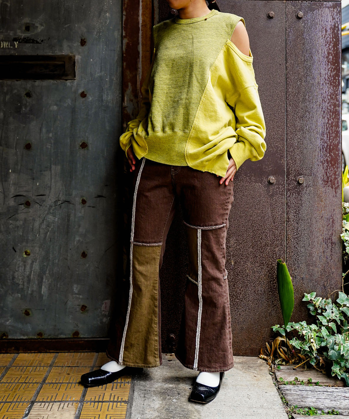 Flare Denim Remake Pants