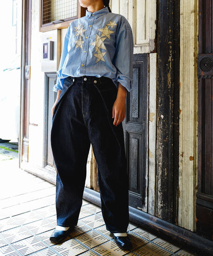 Denim Deformed Pants