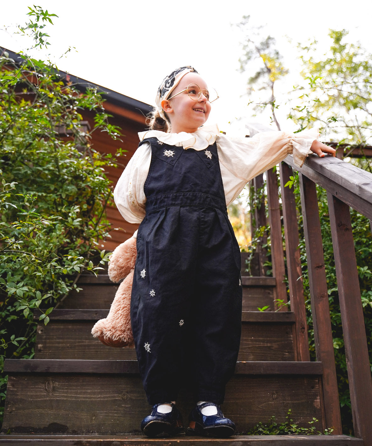 Military Back Satin Apron Pants