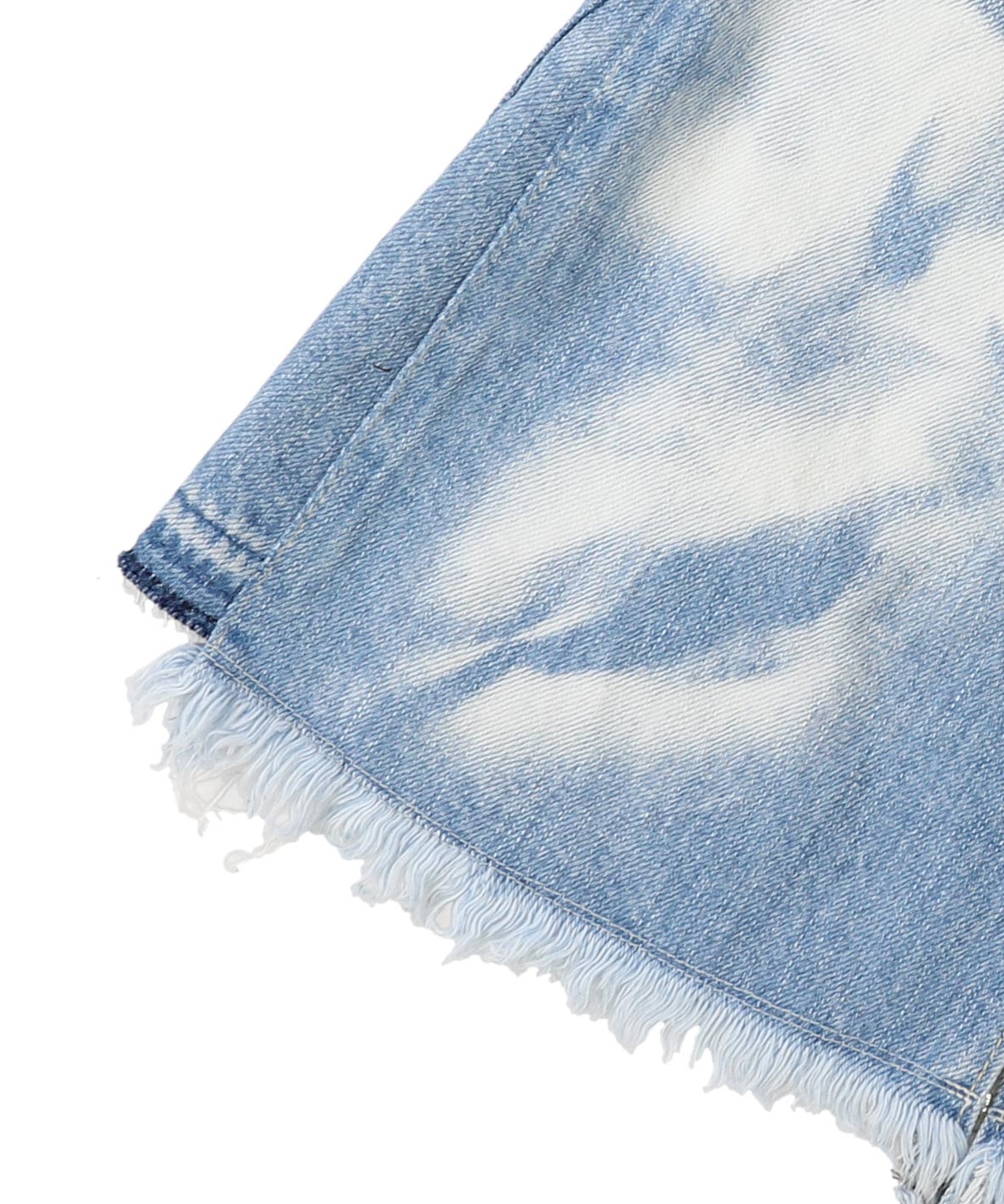 Denim Shiny Lacy Skirt