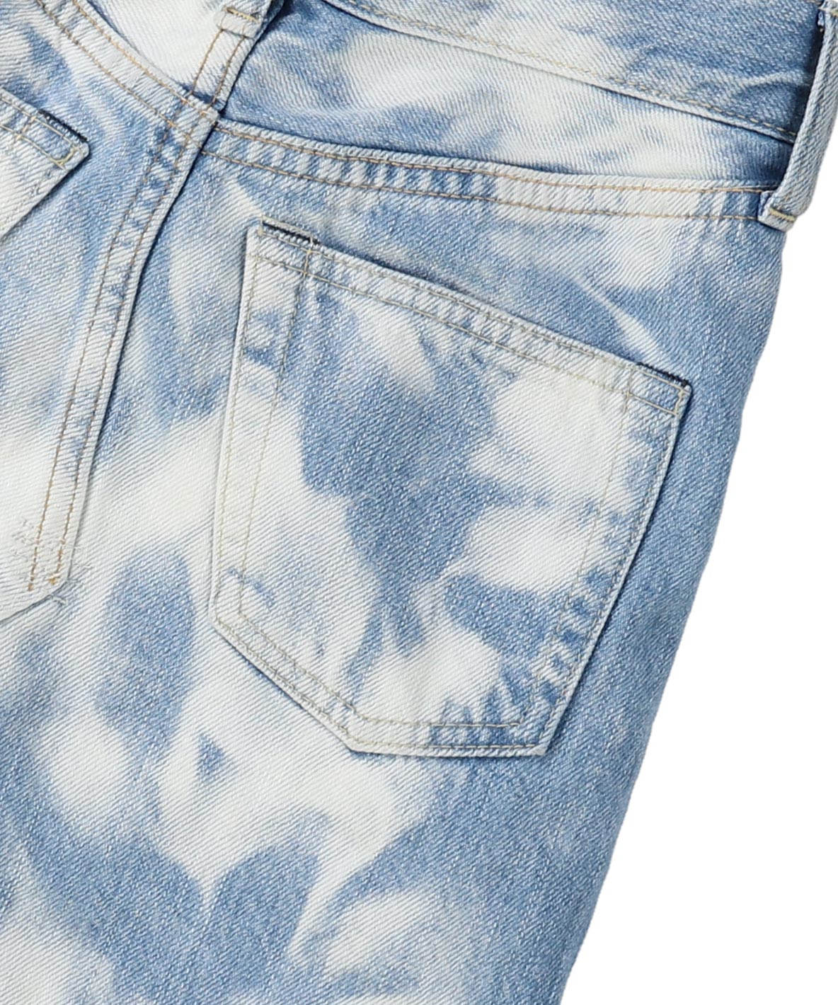 Denim Shiny Lacy Skirt