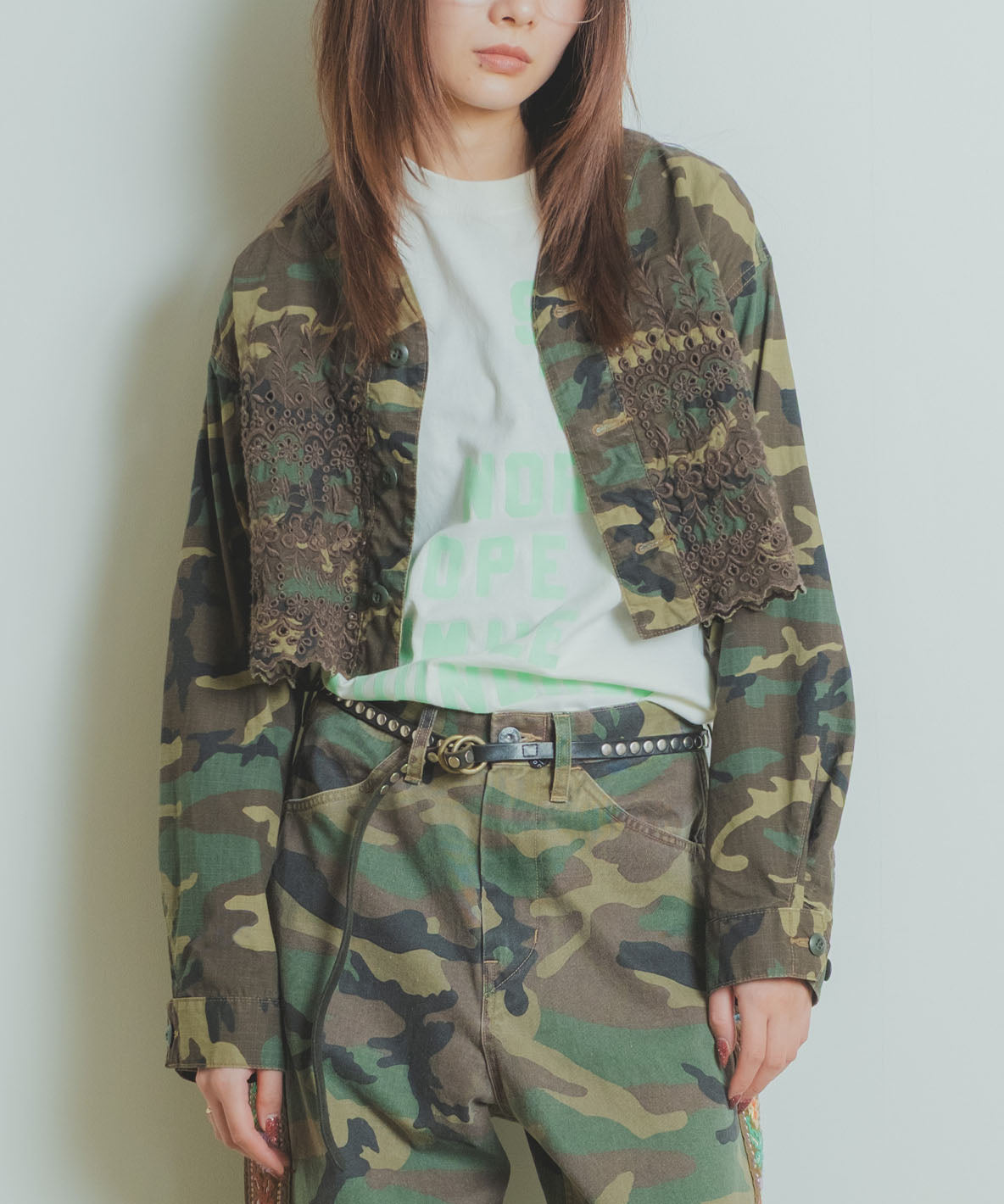 Cutwork Fatigue Short Jacket