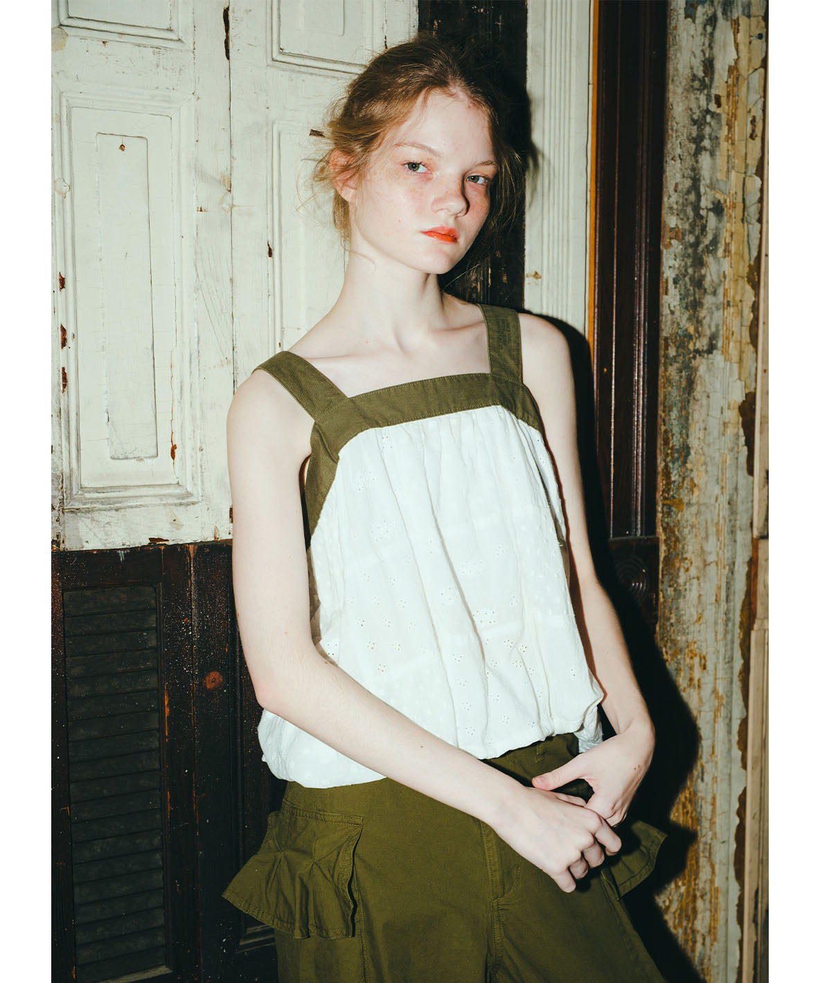 Cutwork Craftman Ballooned Tank Top