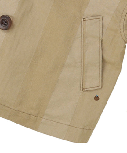 Striped Chino Short Trench Coat
