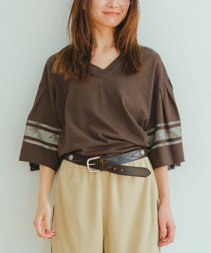 Ruffled Football Tee