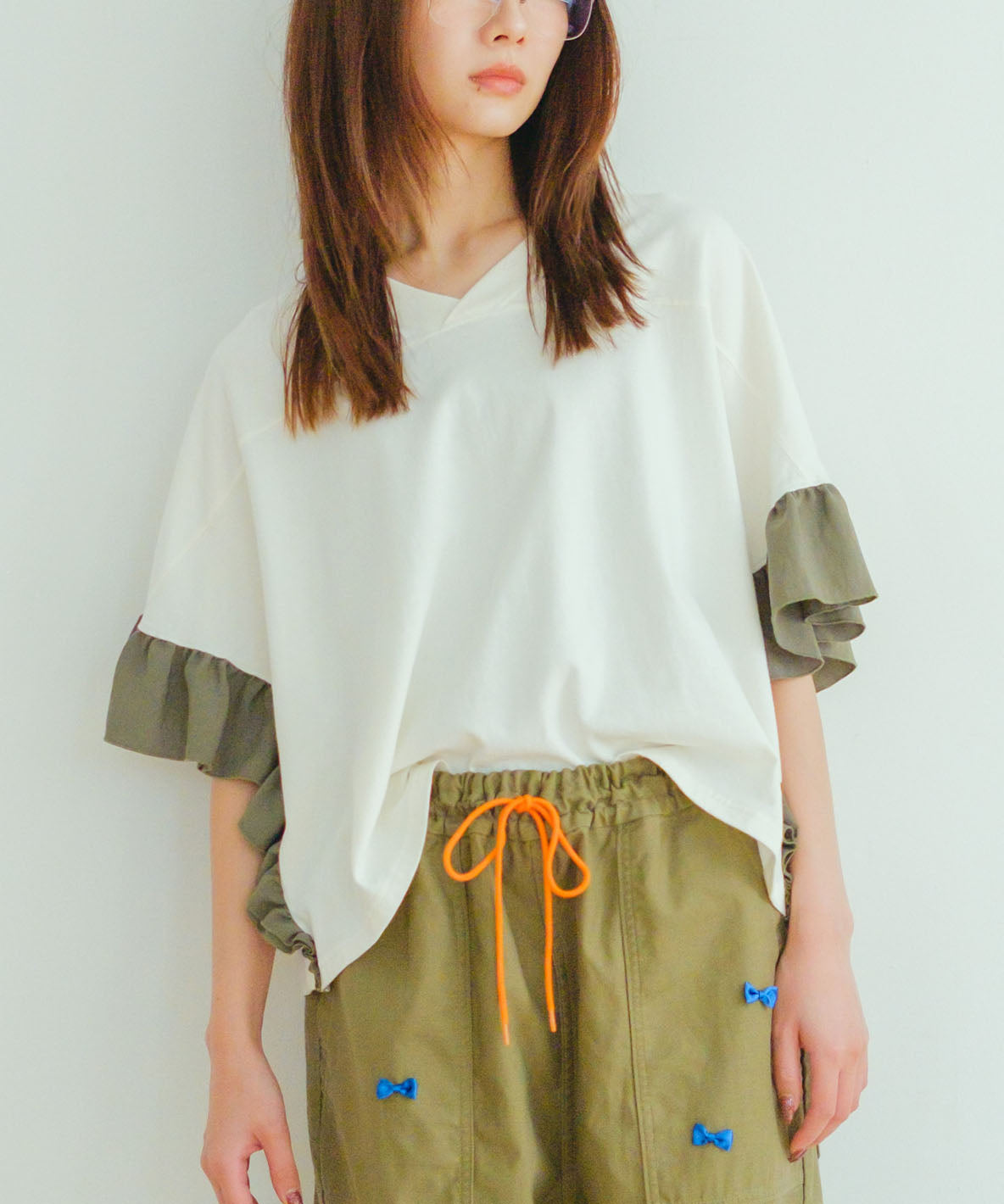 Square-neck Star Tee