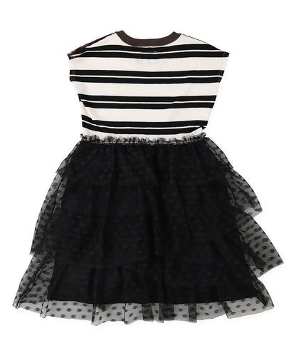 Cotton Jersey Tiered Docking Dress