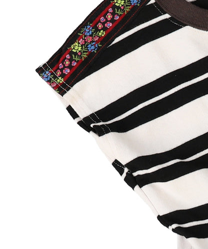Cotton Jersey Tiered Docking Dress