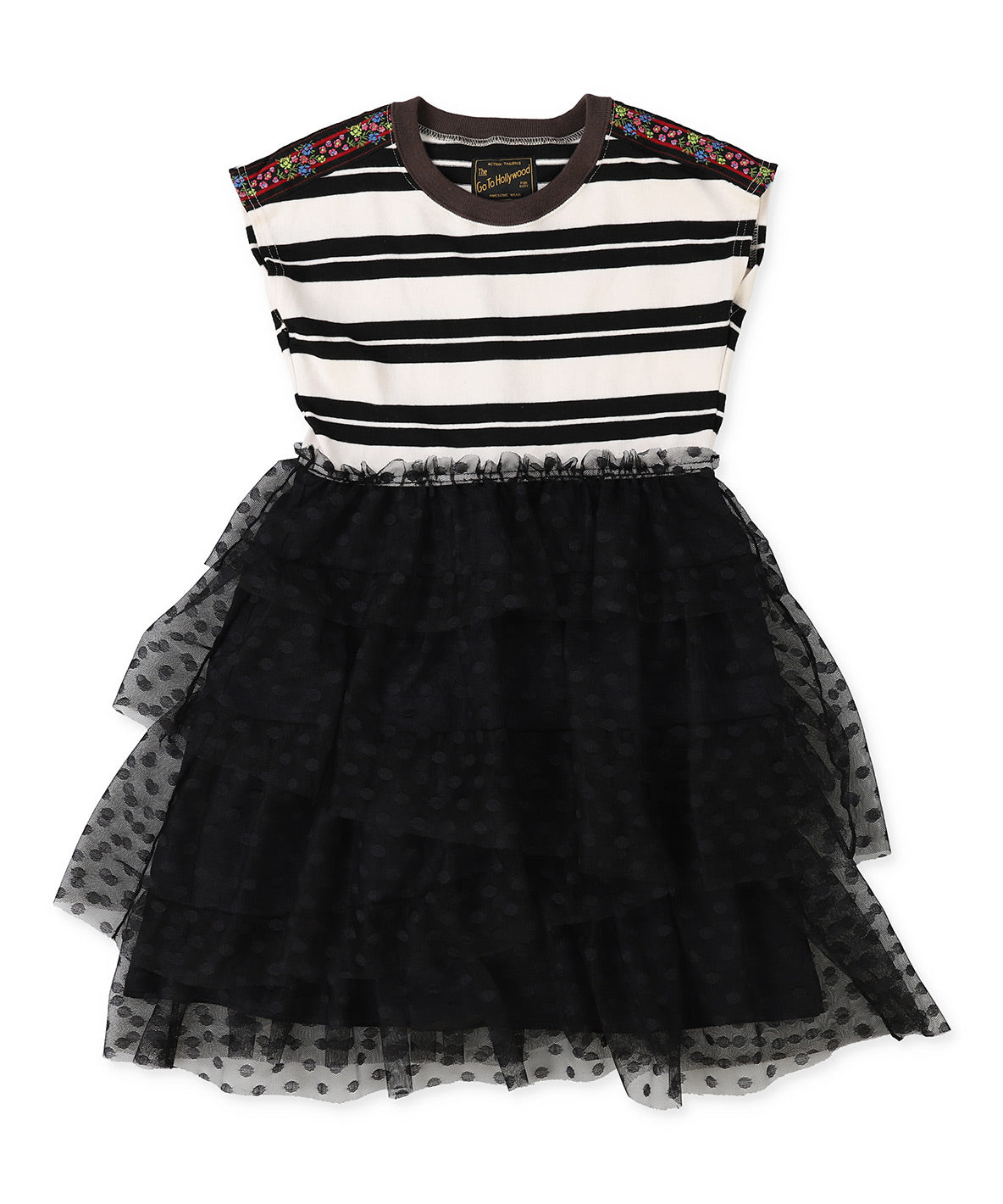 Cotton Jersey Tiered Docking Dress