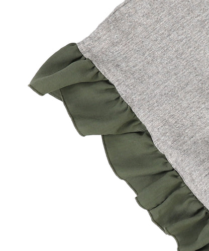 Cotton Jersey Ruffled Dress