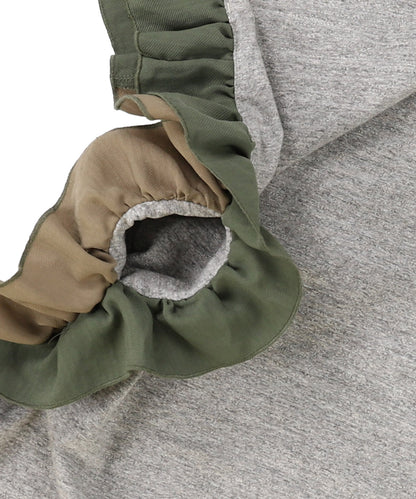 Cotton Jersey Ruffled Dress