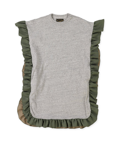 Cotton Jersey Ruffled Dress