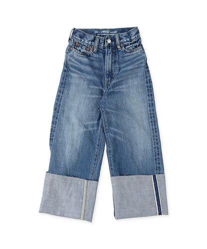 Denim Rolled-up Pants