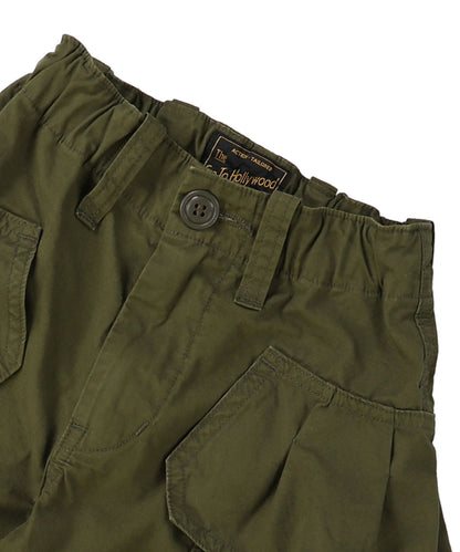 Ruffled Flap Pocket Weather Cloth Pants