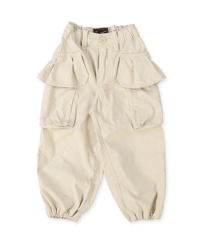 Ruffled Flap Pocket Weather Cloth Pants