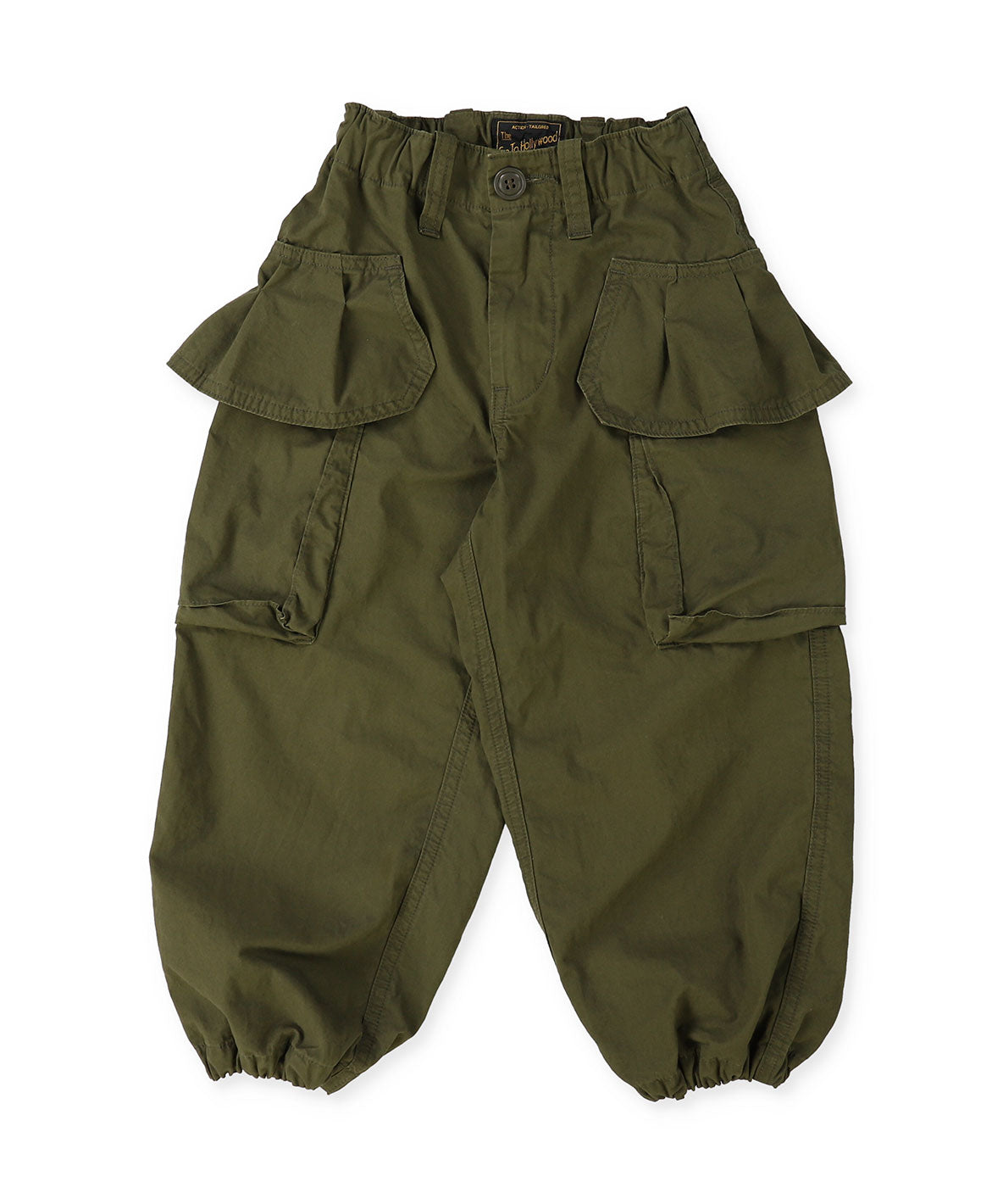 Ruffled Flap Pocket Weather Cloth Pants
