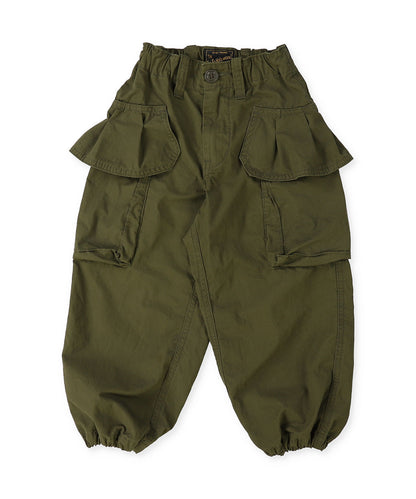 Ruffled Flap Pocket Weather Cloth Pants