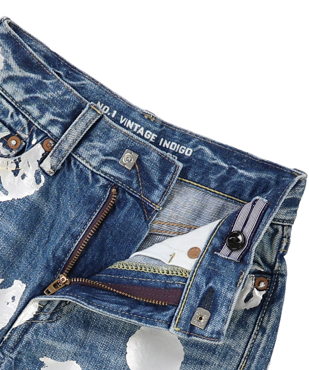 Denim Sparkle Dot Shorts