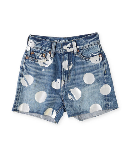 Denim Sparkle Dot Shorts
