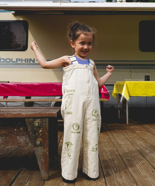 Chino Scribble Suspender Pants