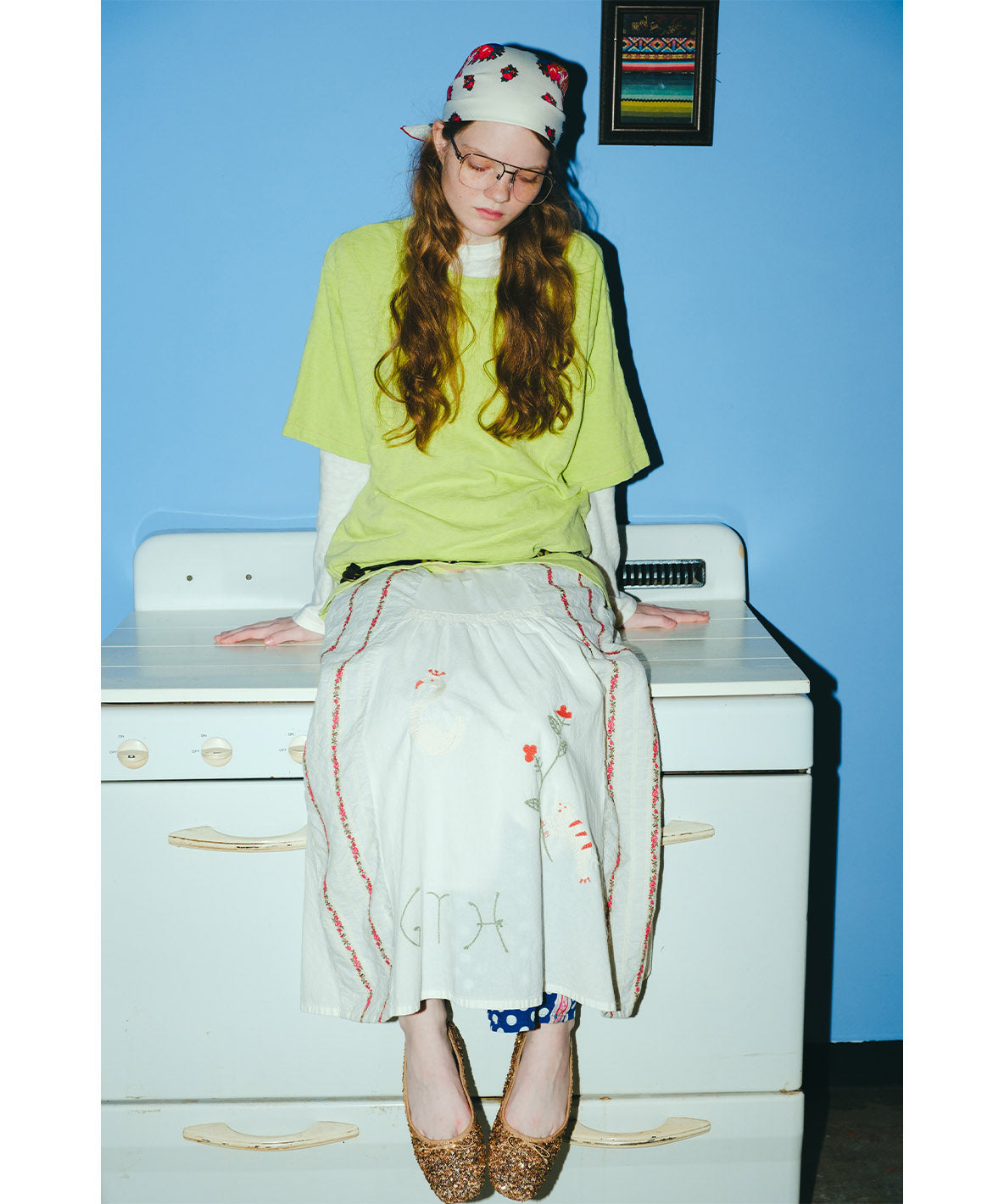 Sheeting Switched Design Skirt