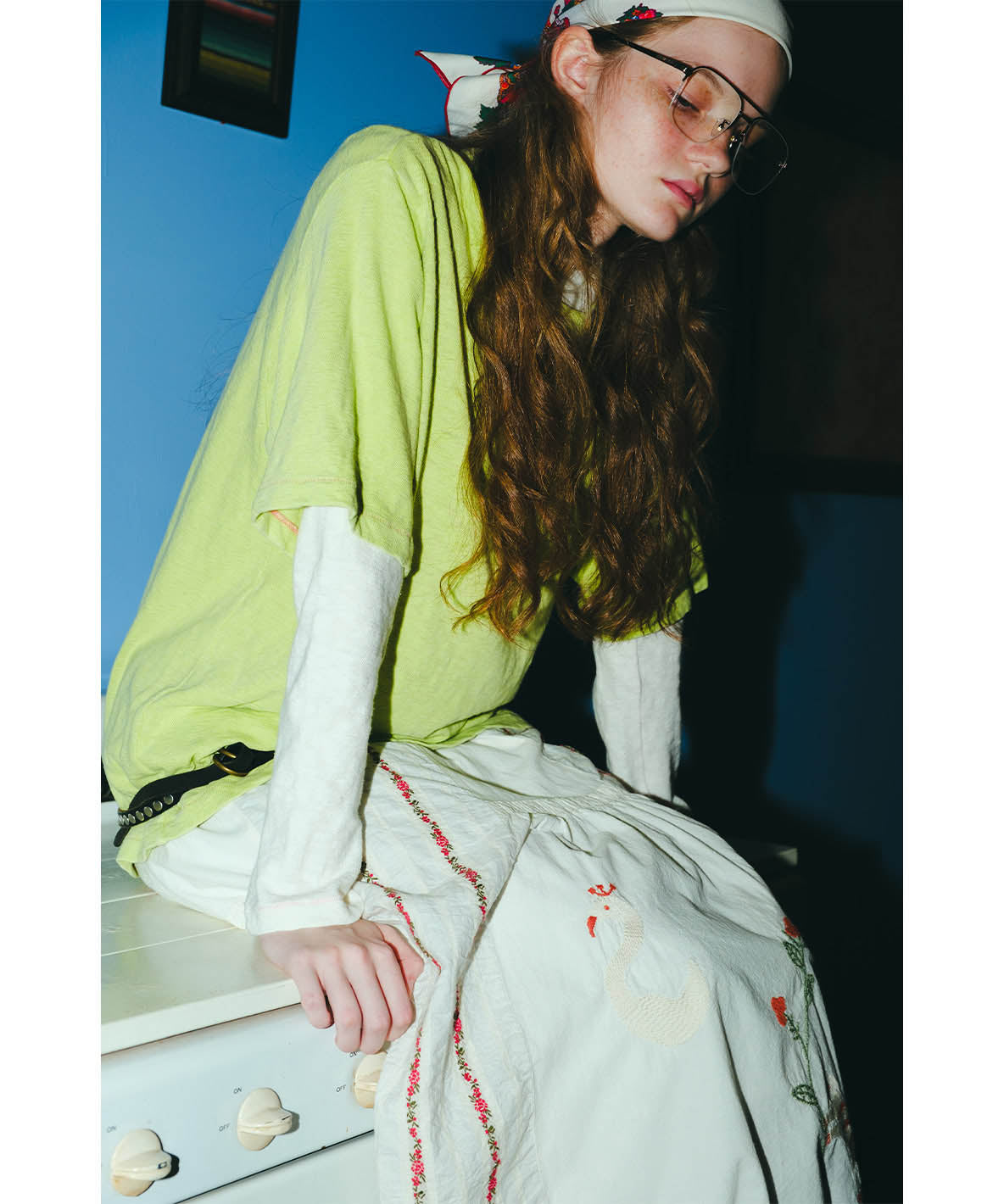 Sheeting Switched Design Skirt