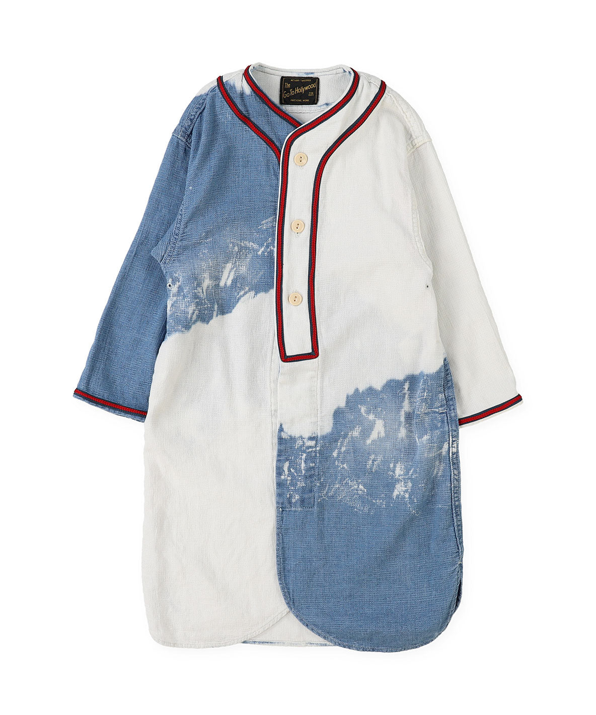 Sheer Chambray Baseball Dress