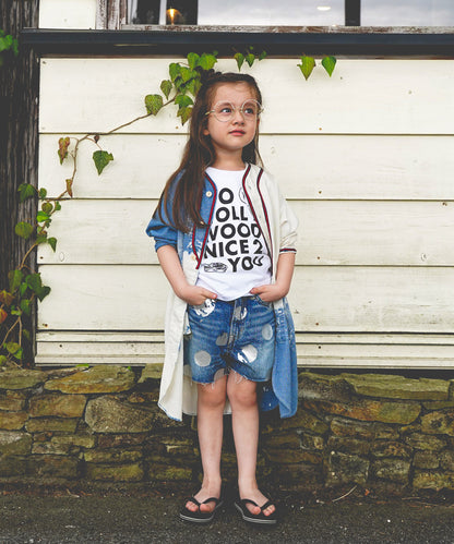 Sheer Chambray Baseball Dress