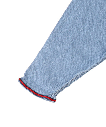 Sheer Chambray Baseball Dress