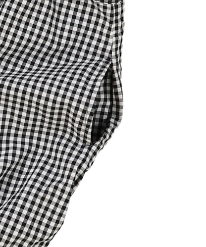 Compact Plaid Popelin Dress
