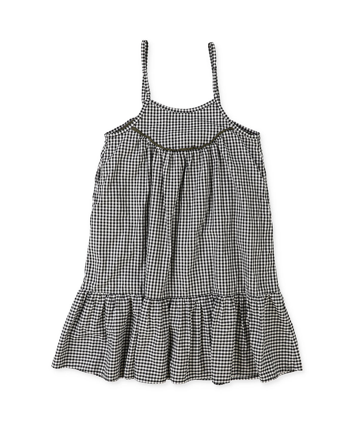 Compact Plaid Popelin Dress