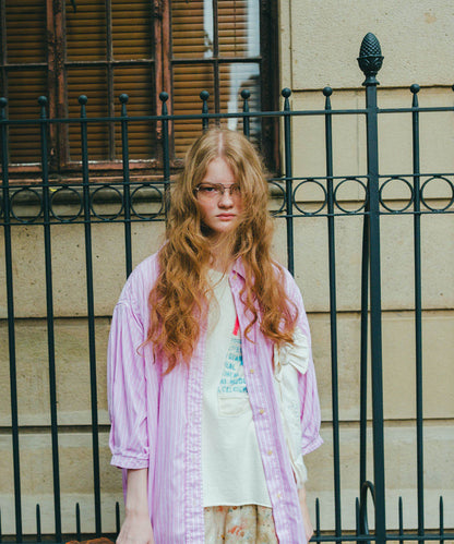 Typewriter Cloth Shirt Dress