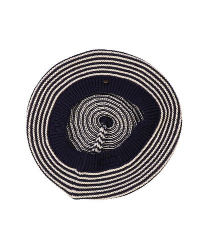 Striped Beret Cap