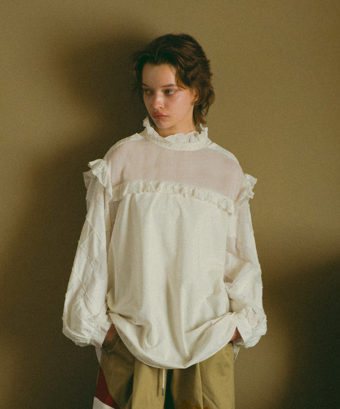 Cutwork Cloth Blouse